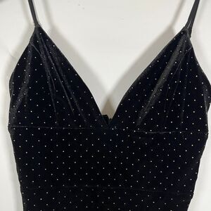 Amanda Uprichard Velvet Dress Small Cocktail Homecoming Studded Babydoll